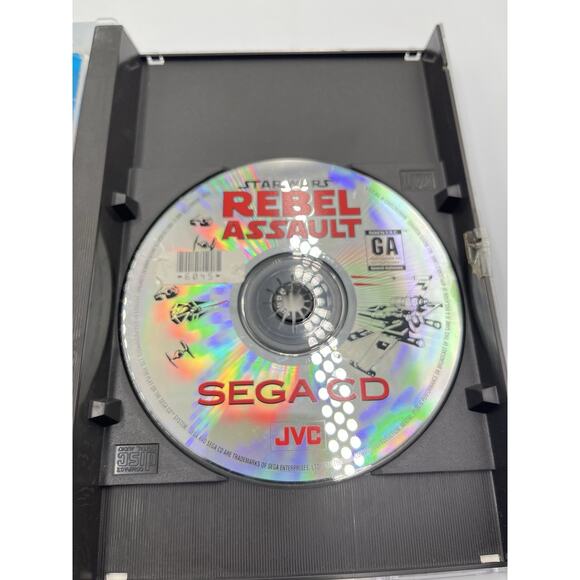 Star Wars: Rebel Assault (Sega CD, 1993) Complete W/ Case & Manual CIB TESTED - Picture 6 of 10